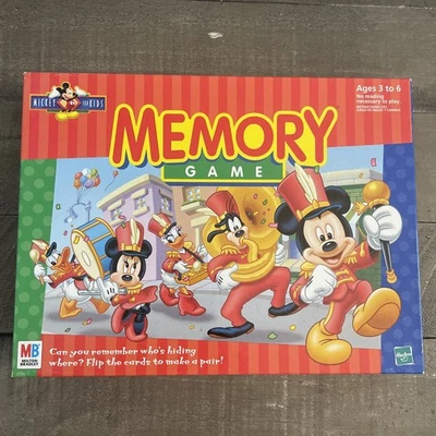 Vintage 1998 Disney Mickey Mouse Memory Game by Milton Bradley COMPLETE!EX COND! - Image 1 of 4
