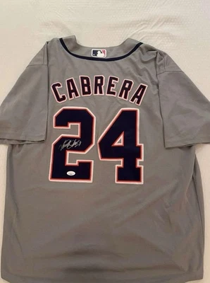 Miguel Cabrera Detroit Tigers Signed Autographed  Jersey HOF JSA COA - Image 1 of 3