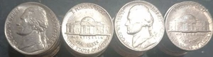 1988 D Jefferson Nickel roll, Circulated, all readable dates some with full Step - Picture 1 of 1