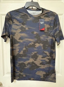 NEU! Reebok Camo Athletic T-Shirt/Herren Medium Polyester Stretch Neu mit Etikett - Bild 1 von 5