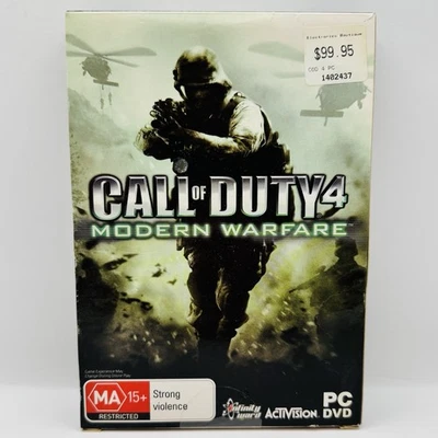 Call of Duty 4 Modern Warfare PC With Manual & Outer Sleeve Game Activision Dvd - image 1 of 4