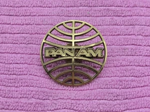 Vintage Pin Pan Am American World Airways Pilot Mütze Mützenabzeichen Abzeichen - Bild 1 von 14