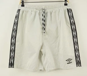 Pantalones Cortos De Fútbol De Colección Umbro Rayas Laterales Logo Grande Satinado Para Hombre Grandes Blancos Negros - Imagen 1 de 11