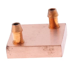 Kupfer Wasserkühlblock für CPU Kühler Kühlkörper 40x40mm - Afbeelding 1 van 4