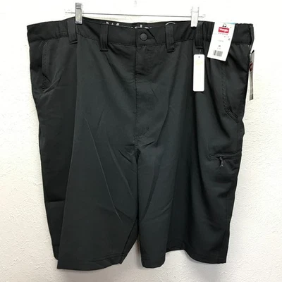 Wrangler Zipper Cargo Shorts Mens 46 Black Field Utility Relaxed Fit 10" Inseam - Image 1 of 4