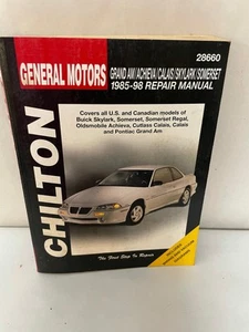 Chilton Auto Repair Manual GM Grand Am, Achieva, Calais, Skylark, Somerset 1985- - Imagen 1 de 3