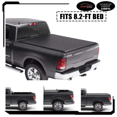 8.2FT Bed Cover Soft Roll-Up Tonneau Cover For 1999-2023 Ford F-350 Super Duty Foto 1 de 4