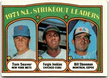 1972 Topps #95 Leaders - Tom Seaver/Jenkins/Stoneman