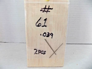 2) #61 .039 DIA. DRILL BIT UNBRANDED PO NIB - Picture 1 of 2