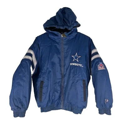 Vintage NFL Experience Pro Player Dallas Cowboys Reversible Boys Jacket L 14-16 - Image 1 of 4