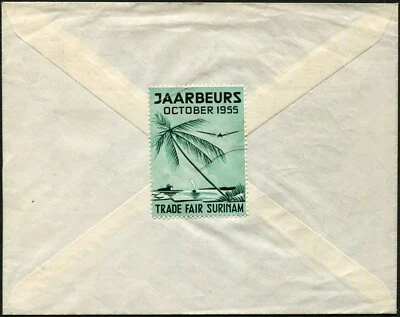 Suriname #269 Jaarbeurs Trade Fair FDC 1955 Paramaribo Special Postmark Cover - Image 1 of 2