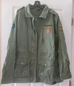 Ed Sheeran Military Jacket Coat Unisex Size LARGE Khaki Green Divide Music Tour - Picture 1 of 9