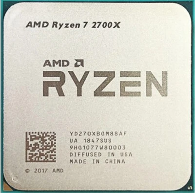 R7-2700X AMD Ryzen 7 2700X AM4 CPU Processor  Eight Core 16-Threads Desktop 16MB - Image 1 of 2