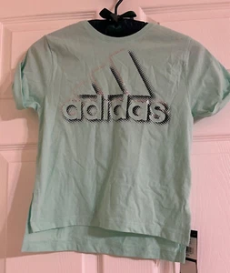 New Girls Adidas Mint T Shirt Size Small/XS 6/6X Mint Green NWT - Picture 1 of 4