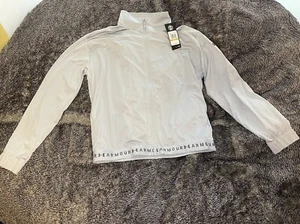 NWT Under Armour Women’s Size S Jacket Gray HeatGear Full Zip Loose Performance - Picture 1 of 6