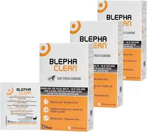 3xBlephaclean Daily Eyelid Wipes | Pack of 60 - Picture 1 of 3
