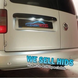 VW CADDY XENON WHITE NUMBER PLATE UPGRADE LED BULBS 36MM 3SMD SAMSUNG CANBUS UK - Picture 1 of 5