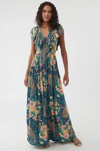 O’Neill Women’s Nolee Maxi Dress Multicolor Size Small - Picture 1 of 8