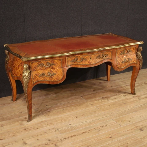 Great writing desk French furniture table in antique style Louis XV 900 Cover