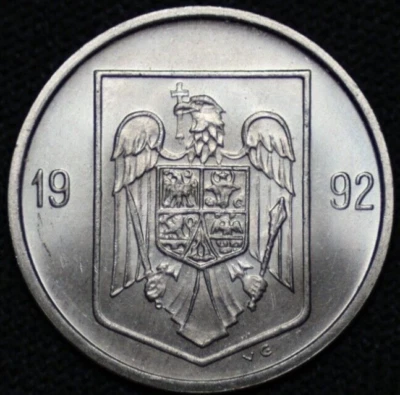 ROMANIA ~ 1992 CD VG ~ 5 LEI ~ UNC ~ World Coin (1 COIN ONLY) ☘️ W-#1427 ☘️ - Image 1 of 4
