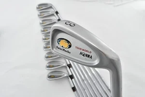 10PCS HONMA Twin Marks TOUR WORLD Iron Set 3-4-5-6-7-8-9-10-11-SW DG S200 S RH - Picture 1 of 17