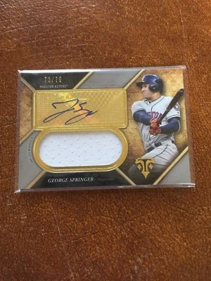 2017 Topps Triple Threads George Springer Houston Astros Relic Auto #73/75 - Image 1 of 2