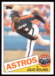 1985 Topps Julio Solano Rookie Houston Astros #353