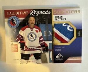 2021-22 SP GAMEUSED HOF LEGENDS SWEATERS BRYAN TROTTIER /35 PATCH NY ISLANDERS - Picture 1 of 7