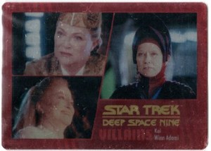 STAR TREK DEEP SPACE NINE HEROES & VILLAINS METAL BASE PARALLEL 21 KAI WIN 25/75