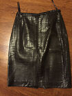 Lafayette 148 Ny | Women?S Dark Brown Leather Pencil Skirt Sz 2P Free Shipping!