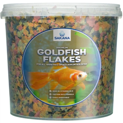 Sakana Goldfish Flakes Fish Food Complete Balanced Coldwater Fish Feed Mixture