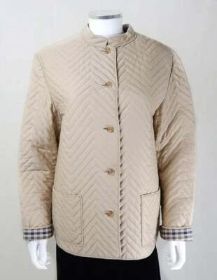 Chaqueta Aquascutum | Chaqueta Aquascutum Acolchada Crema Años 70 Talla UK 14/16 Foto 1 de 4