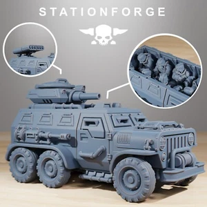GrimGuard - Armored Vehicle/TTRPG/Wargaming/Grimdark/3Dprinted/Station Forge - Picture 1 of 3
