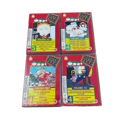 South Park Volumes 12-15 DVD TV Animation Cartoon Trey Parker Cartman Region 4 - Image 1 of 4
