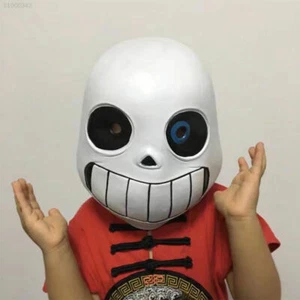 Máscara facial completa para niños adultos noche luminosa Halloween Undertale Sans Cosplay - Imagen 1 de 6