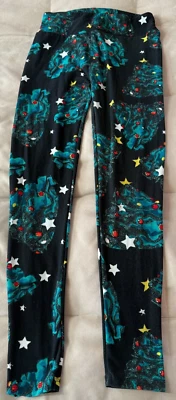 LuLaRoe Women's Multicolor Christmas Tree Holiday Pull On Leggings One Size - Image 1 of 4