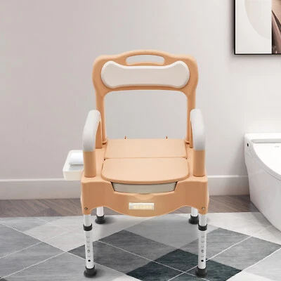 Height Adjustable Bath Seat Bedside Commode Toilet Chair Heavy Duty Adult Senior - Image 1 of 4