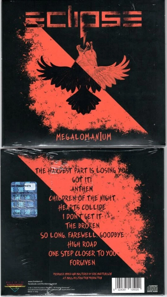 ECLIPSE- Megalomanium LIM. DIGIPACK sweden melodic hard rock/metal heroes OVP/SS - Bild 1 von 1
