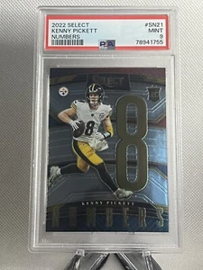 2022 Panini Select Kenny Pickett Select Numbers #SN-21 (RC) Steelers PSA9 - Picture 1 of 2