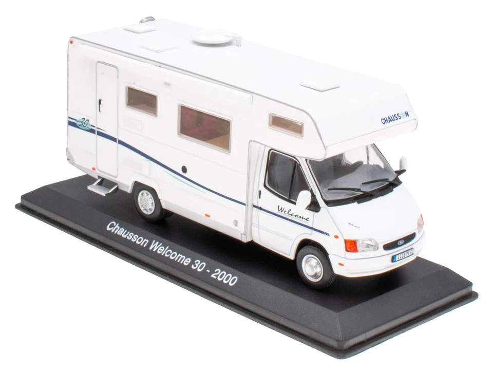 Chausson Welcome 30 Ford Transit 2000 Camper Modellauto Hachette 1:43 - Bild 1 von 3