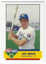 1994 Burlington Bees (Class A-Montreal Expos) John Mahalik