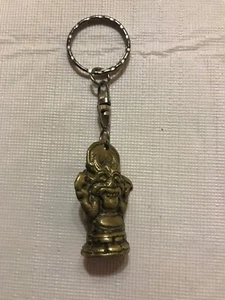 Metal Scorpion Profile Devil In Buddha Stance Key Chain - Picture 1 of 6