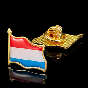 Luxembourg National Flag Metal Lapel Pin Hat Tie Tack Badge Pin
