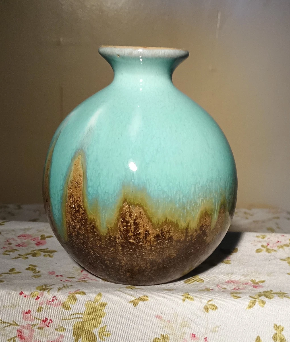 艺术蓝色艺术花瓶花瓶| eBay