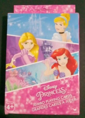 Disney Princess Jumbo Deck Playing Cards - Rapunzel, Cinderella, Little Mermaid. - Image 1 of 2