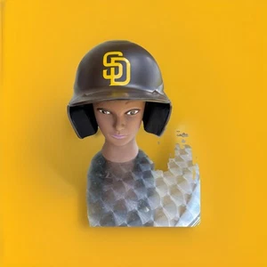San Diego Padres Full Size Replica Batting Helmet Repainted Rawlings Siz 6.5-7.5 - Picture 1 of 5