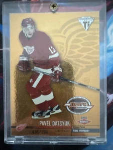 01-02 Pacific Private Stock Titanium Draft Edition - Pavel Datsyuk #126 /780 RC - Picture 1 of 2