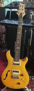 PRS SE Custom 22 Semi-Hollow E-Gitarre in Santana Yellow #D26101 - Bild 1 von 7