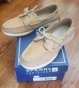 Sperry Damen 9774829 Intrepid 2-Loch Top-Sider Bootsschuhe Leinen Mesh Größe 7,5  - Bild 1 von 6