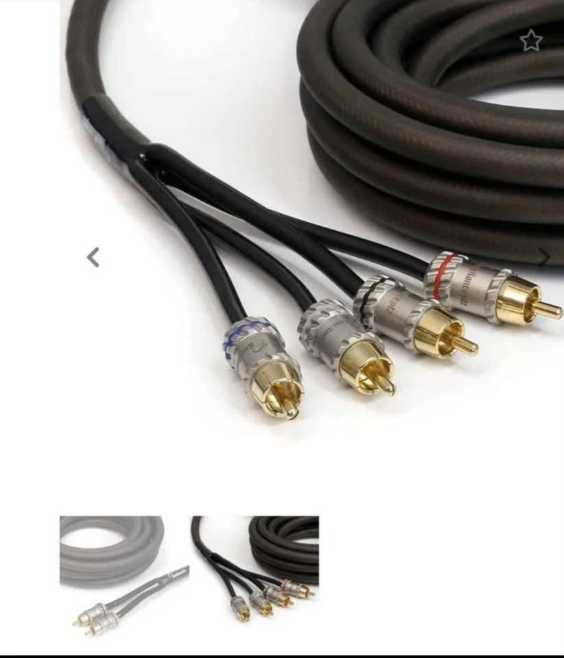 KnuKonceptz Krystal Twisted Pair OFC 4-Channel RCA Cable 13ft - Image 1 of 1